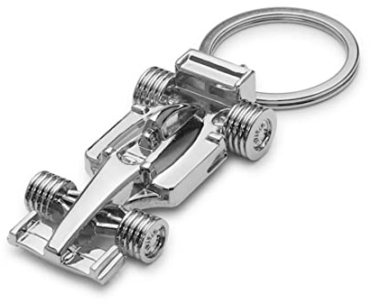 Quesuc Kreativer Metall Schlüsselanhänger 3D Miniatur Rennmodell Solides Auto Schlüsselanhänger Renn Schlüsselanhänger Autoschlüssel Anhänger ein Tolles Geschenk Für Männer und Frauen