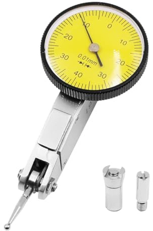 VOANZO Urtavlaindikator 0,01 mm precision urtavla test indikatorspak urtavla indikatorintervall 0-0,8 mm för mått under bearbetning montering och inspektion