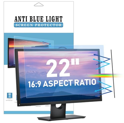 LAMA 22 Inch Blue Light Blocking Screen Protector, Universal Computer Monitor Screen Filter (WxH:19.17*10.78), Anti Blue Light, Anti Glare, Anti-UV, Eye Protection, Reduce Eye Strain(22 16:9)