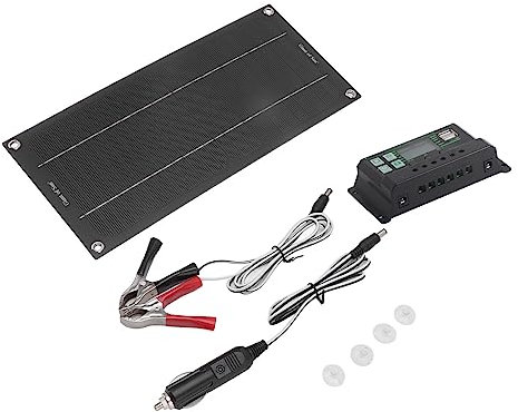 600-W-Solarpanel-Batterieladegerät-Kit Solar-Batterieladegerät-Wartungsgerät Wasserdichtes 10-W-Solar-Erhaltungsladegerät Hocheffizientes Solarpanel-Kit Eingebauter Intelligenter