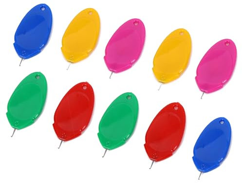 10 Stück Nadeleinfädler zum Handnähen Nadelöhr Einfädle,Kunststoff Einfädelhilfe für Nadeln,Nähen Kreuzstich, Handmaschine Nähen Einfädler Werkzeug,Automatischer für Sticken DIY Näharbeiten Basteln