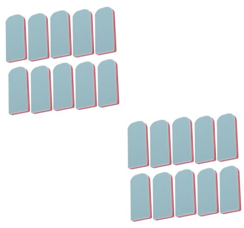 minkissy 20stücke Teiliges Nagelpolierblock Professionelle Polierfeilen Für Kunstobjekte Für Naturnägel Und Gelnägel Tragbar Mit Zwei Verschiedenen Farbseiten Für Effektives Polieren