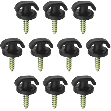 EMSea 10pcs Crochets de Coffre de Voiture Crochet de Bagage Vertical de Voiture Crochet de Filet de Chargement pour Dossiers de Siège de Voiture Filet de Rangement Coffre de Chargement Arrière