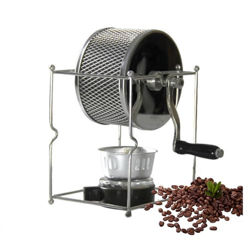 Macchina Tostatura caffè in Grani A Mano, Tostatore di caffè in Acciaio Inossidabile Fai da Te, Macchina per Torrefazione A Tamburo, per La Tostatura del caffè, Facile da Usare