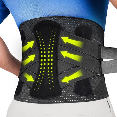 aoFIT Back Brace for Men Lower Back Pain Women Relief with 360-Degree Biochemical Hug Support without Suspenders Back Support Belt Soft Breathable Fabric Lumbar Support for Herniated Disc Sciatica XL