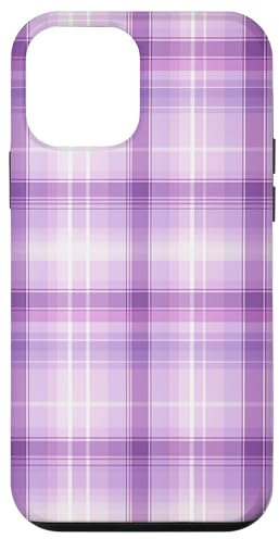 Tartan lilla pastello Custodia per iPhone 12 mini
