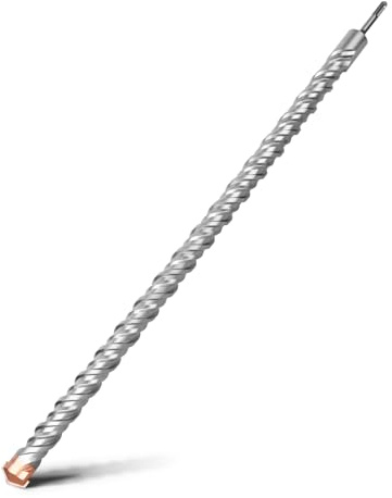 HSAWBIT 25mm x 800mm LONG SDS MASONRY DRILL BIT, SDS PLUS SHANK | TUNGSTEN CARBIDE TIP FOR WALL STONE CONCRETE BRICK