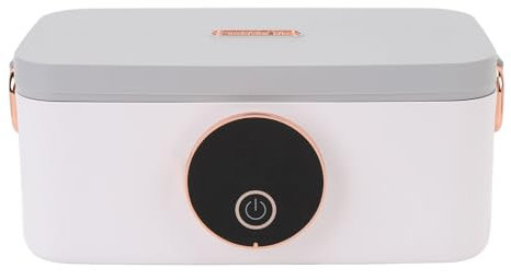Scaldavivande Elettrico, Scaldavivande Portatile da 1 Litro con Temporizzazione a 5 Livelli con Contenitore in Acciaio Inossidabile, Scaldavivande Riscaldati per Viaggi, (Spina
