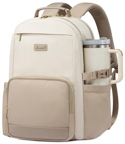 LOVEVOOK Rucksack Damen,15,6 Zoll Laptop Schulrucksack Teenager mit großem Fach für Trinkflaschen,Travel Backpack Women Elegant für Uni, Tagesrucksäcke Daypack Arbeitstasche Lehrertasche Reiserucksack