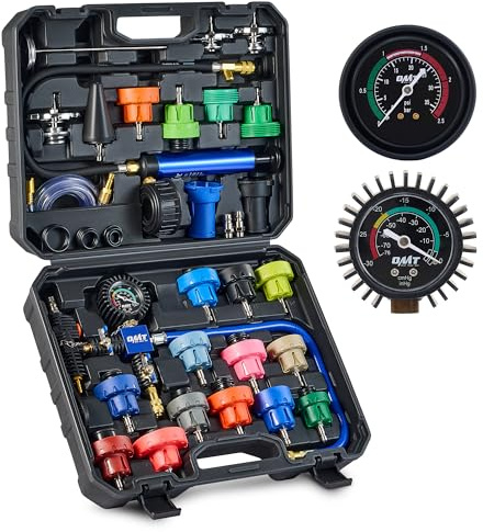 OMT Kit De Comprobador De Presión De Radiador, 31 Piezas, Purga Por Vacío