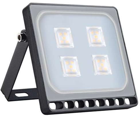 Luz de trabajo led recargable, Proyector LED ultrafino for sitios de construcción, pesca, garaje(Warm White_20w)