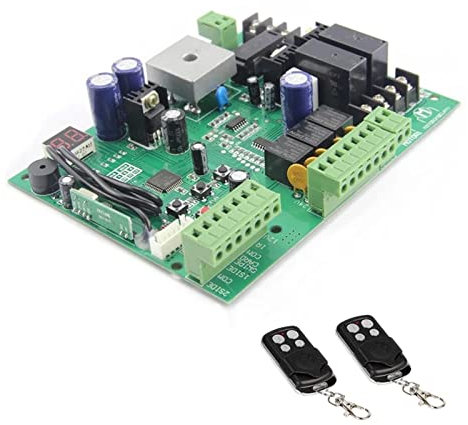Motor Puerta Corredera, Placa PCB de tipo Universal de 12V/24V for abridor de puerta oscilante de doble brazo automático, Panel de Control, sistema de centro de Control inteligente for entrada,Abrido