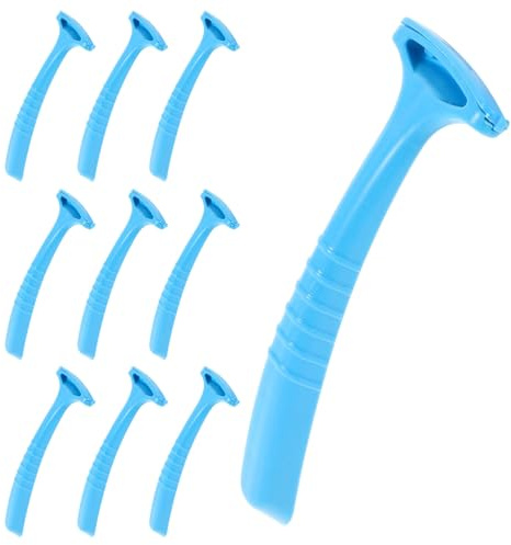 Raspador de Callos para Pies, 10 Piezas, Acero Inoxidable, Azul | Herramienta Profesional para Salón de Belleza, Uso Versátil, Mejora la Sequedad, Paquete de Diez Unidades