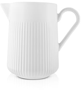 Eva Trio | Legio Nova Kanne 1 l mit Henkel | Vielseitige Kanne mit klassischem Design, ideal für heiße und kalte Getränke | White