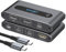 Conmutador KVM USB C 1 monitores 2 ordenadores 4K @ 60Hz conmutadores KVM para 2 ordenadores compartiendo 1 monitor teclado ratón 3 puertos USB 2.0 soporta hasta 100 W de carga