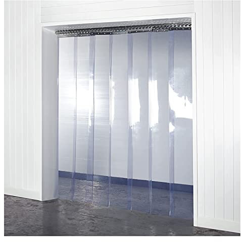 PVC-Streifen Türvorhang für Geschäft, Fabrik, Garage, einfache Installation, vertikale Jalousien, Lamellenvorhang, 72, 180 x 350 cm