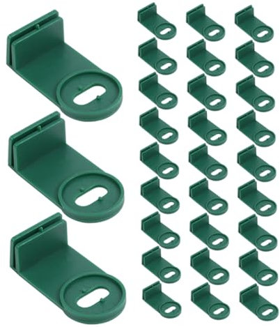 Milisten 150stücke Klammern Für Gewächshaus Pflanzenhaken Blumentopf-aufhänger Clip-Schnalle Blumenkörbe Gartenbedarf Gewächshaus-rackklammer