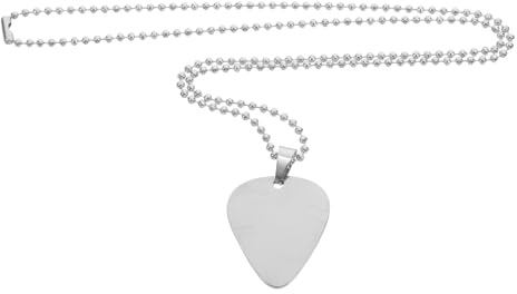 HYTROVE Gitarren Plektrum Halskette aus für Männer und Frauen Einzigartiger Musikschmuck mit Kette für Täglichen Gebrauch und Auftritte