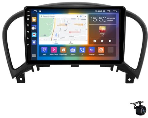 Android 14 Autoradio per Nissan Juke 2004-2016 - 9 Navigazione GPS, lettore video multimediale, 2 DIN, DSP, FM, Bluetooth, WiFi, SWC, 4G/5G, Carplay, telecamera posteriore