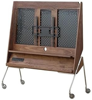 QUSYZD Meuble TV Amovible en Bois Massif de Noyer Noir, Meuble TV Mobile sur roulettes, Meuble TV Mobile, Couleur Unique - Noyer 157 cm,One Color-Walnut 157cm