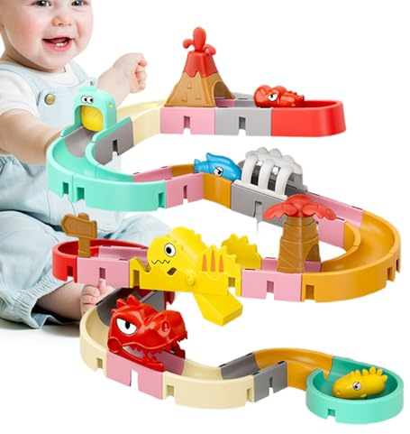 Badespielzeug Kinder Wasserrutsche - Interaktives Wasser Spiel Für Mädchen | Badewannen Rutschbahn Spielzeug Mit Saugnäpfen | Lustiges Baby Badewannenspielzeug Geschenk Geburtstag Babyparty