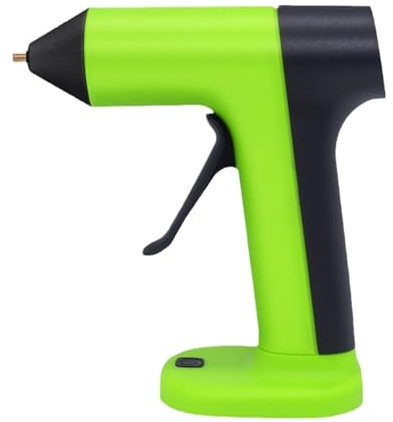 QINZITAO Piccole pistole a caldo senza fili ricaricabili con batteria da 2000 mAh Riscaldamento rapido 5 minuti Spegnimento automatico Ugello antigoccia
