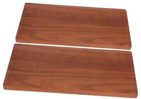 WATIIFUFU 2 Láminas de Madera Contrachapada de Nogal para Manualidades Diy, Resistentes a Deformaciones y Diseño Versátil, Tamaño 19,8 X 10 Cm, Grosor 1 Cm