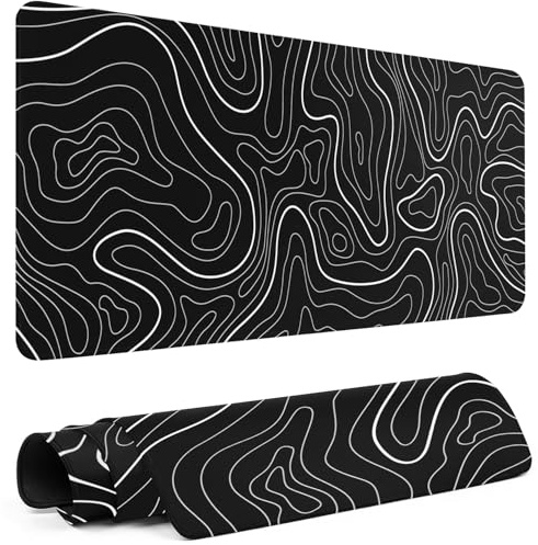 Rcege XL Gaming Mouse Pad with Non-Slip Rubber Base Waterproof Desk Mat