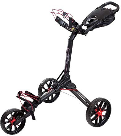 Bag Boy Trolley NITRON 3 Rad Schiebetrolley (Black/Red)
