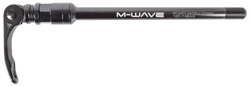 M-WAVE Stalwart Axle/Syntace Type, ASSE per Gancio di Traino Unisex Adulto, Nero, Taglia Unica