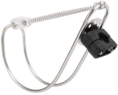 KIMISS Hufeisenhalterung aus Edelstahl, Rettungsringe, Ringhalter, Beliebige Winkeleinstellung, Gesichtspolitur, Metallischer Rettungsringhalter für Boote