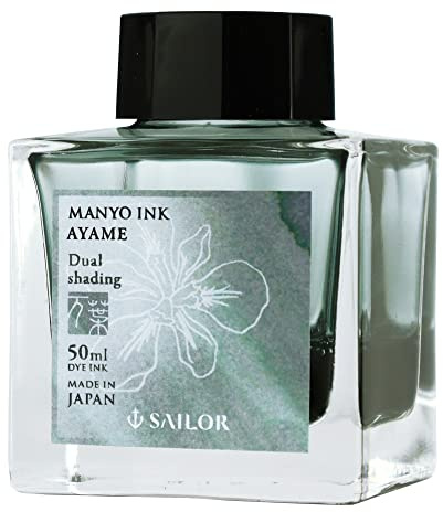 Sailor, Manyo Ink, 50ml Bottle, Ayame (Gray-Green), 132009217
