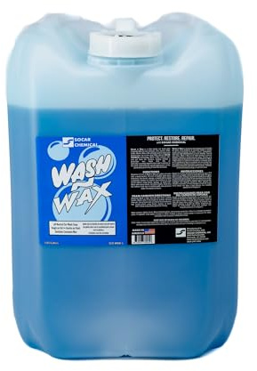SOCAR Wash N Wax Car Wash Soap - 5 Gal., pH Neutral, Carnauba Wax, Model# SCO-WNW-5