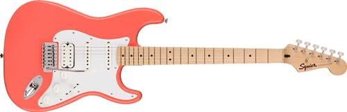 Squier Stratocaster HSS MN Tahitian Coral - Chitarra elettrica