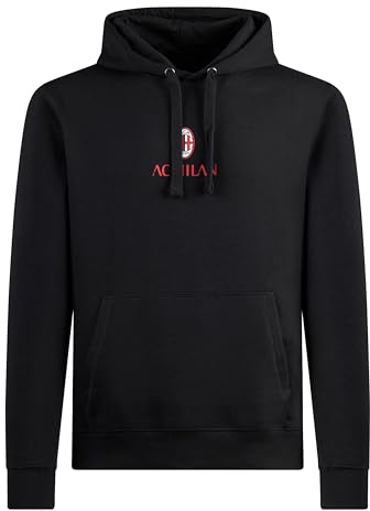 AC Milan GIL Classic Crest Black_Man Huvtröja Unisex - Vuxen