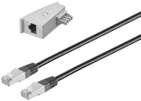 AC-Sat-Corner Anschlusskabel RJ45 Lankabel Routerkabel für FRITZ!Box 7560 Schwarz 50 Meter