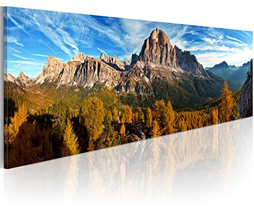 murando - Akustikbild Gebirge Bilder Akustikschaum Hochleistungsschallabsorber Schallschutz Leinwand 1 tlg Wandbild Raumakustik Schalldämmung Landschaft Natur 9050034
