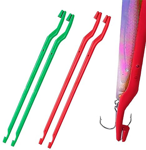 Tadipri Hakenlöser Sortiment Set Angelzubehör，Hakenlöser Plastik Stahl Angelwerkzeuge，Angelzubehör Set 4 Packungen