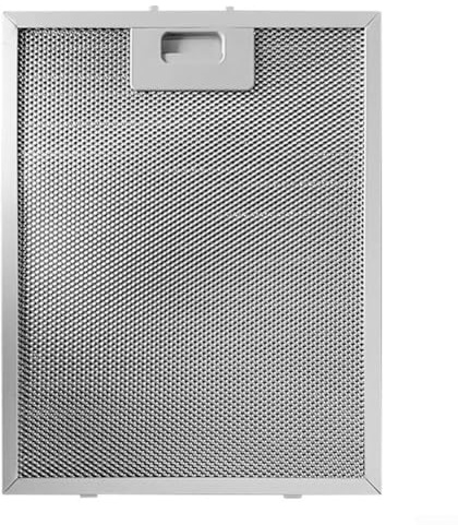 Getdoublerich Filtro de Campana extractora de Acero Inoxidable, Accesorios de Placa guía de Aceite de Malla para Campana extractora (340x280x9mm)