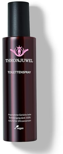 Thronjuwel Toilettenparfum - WC Duftspray - 200 ml Vorteilspack | Bekannt aus Die Höhle der Löwen | pflanzlicher Schutzfilm, ätherische Öle - biologisch abbaubar | 400 Anwendungen