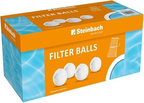 Steinbach | Filterballs | Reinigende Filterbälle für Pools | Kompatibel mit Allen handelsüblichen Sandfilteranlagen | 1400 g | idealer Ersatz für Filtersand
