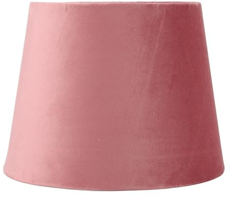 8.5'' E27/E14 Pantalla de Lámpara de Tela, Moderno Pantalla de Terciopelo Cónico, Pantallas Modernas para Mesa, Mesita de Noche, Lámpara de Pie, 21.5x16.5x16cm(Granate)