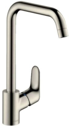 hansgrohe Focus M41 Mitigeur monocommandé pour cuisine 260, éco, 1 jet, 31821, Couleur: Finition en acier inoxydable