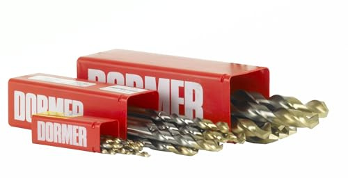 Dormer A002 HSS Jobber Drill Bits 3.0mm Metric Right Hand, Pack of 10 | HSS General Purpose Drills For Metal, Steel And Alloy