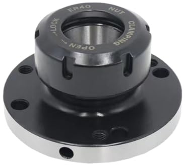 FUYUMIC 1 stücke drehmaschine Chuck ER16 ER25 ER32 ER40 ER50 100mm 80mm spindel Flansch Vier Achsen patrone Collet leuchte for CNC Werkzeuge zubehör(ER32-D100 (3Hole))