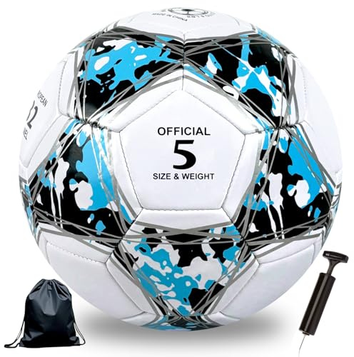 Astis Ballon de Football Soccer Ballon d'entraînement,Collection Officielle Taille 5,Ballon De Foot pour Enfants et Jeunes et Adulte,Conçu pour Les Fans de Football