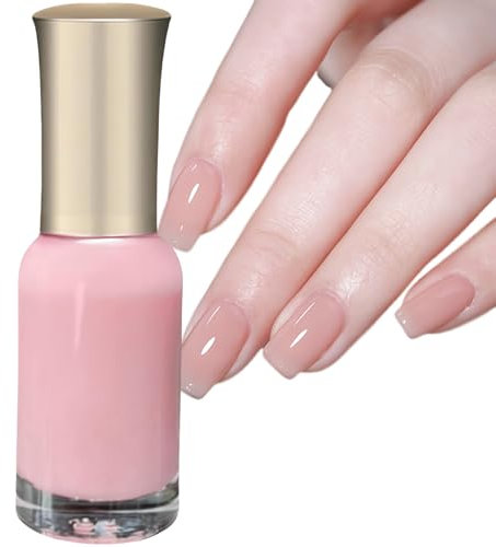 Jelly Pink- Translucent Nude Quick Dry Polish, Long-Lasting & Highly Pigmented Pink Varnish, Perfect for DIY Nail Art, A Surprising Choice for Women