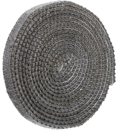Gatuida Junta De Puerta De Horno De Leña Negra Autoadhesiva para Sellado De Estufa De Leña Cinta De Sellado De Puerta para Prevención De Humos Cocina