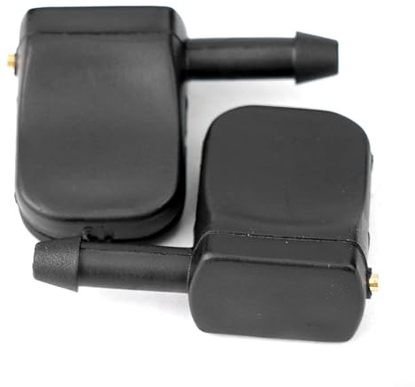 Par de boquillas de lavado para parabrisas, dos unidades de pulverización totalmente ajustables diseñadas para adaptarse fácilmente a varios tipos de vehículos diferentes