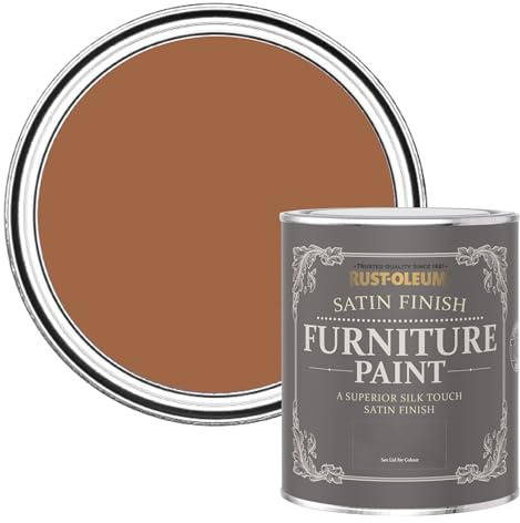 Rust-Oleum Furniture Paint in Satin Finish - Cinnamon 750ml